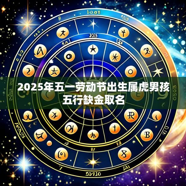 2025年五一劳动节出生属虎男孩五行缺金取名