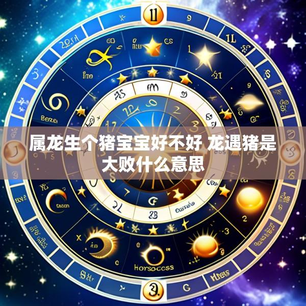 属龙生个猪宝宝好不好 龙遇猪是大败什么意思