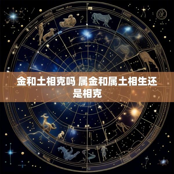 金和土相克吗 属金和属土相生还是相克
