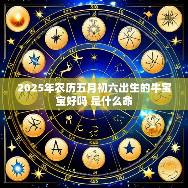 2025年农历五月初六出生的牛宝宝好吗 是什么命