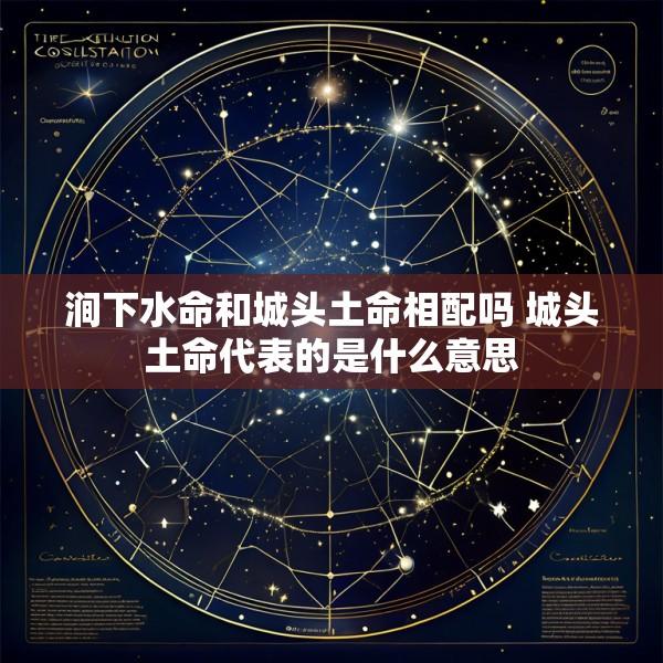 涧下水命和城头土命相配吗 城头土命代表的是什么意思