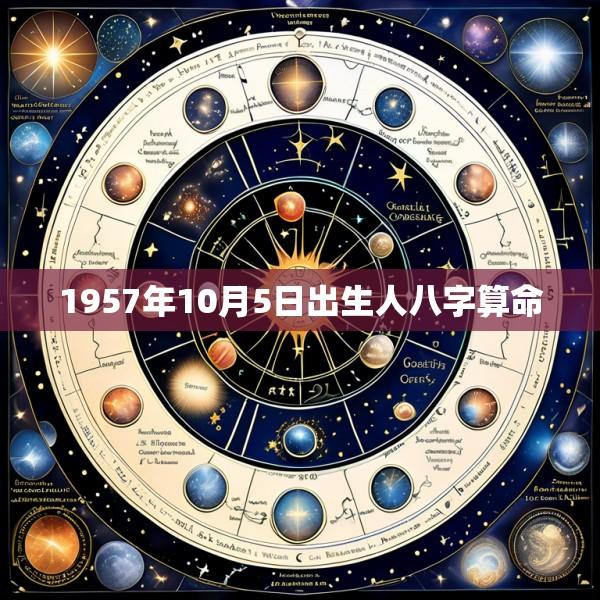 1957年10月5日出生人八字算命