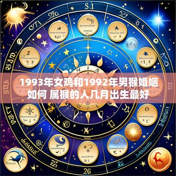 1993年女鸡和1992年男猴婚姻如何 属猴的人几月出生最好