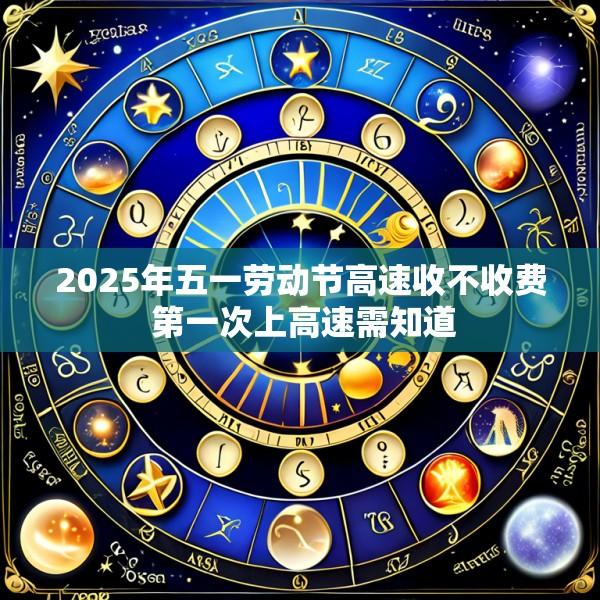 2025年五一劳动节高速收不收费 第一次上高速需知道