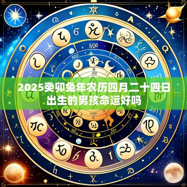 2025癸卯兔年农历四月二十四日出生的男孩命运好吗