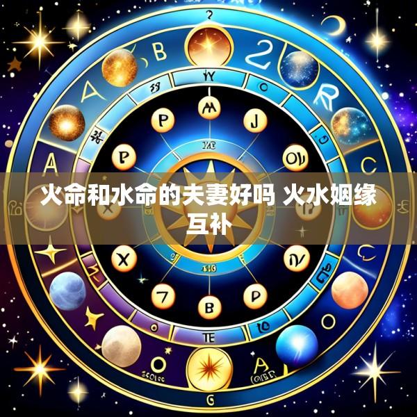 火命和水命的夫妻好吗 火水姻缘互补