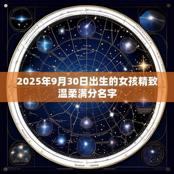 2025年9月30日出生的女孩精致温柔满分名字