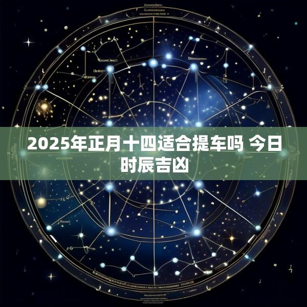 2025年正月十四适合提车吗 今日时辰吉凶