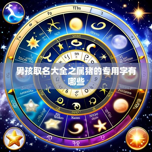 男孩取名大全之属猪的专用字有哪些