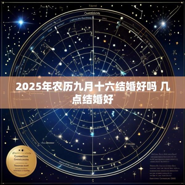 2025年农历九月十六结婚好吗 几点结婚好
