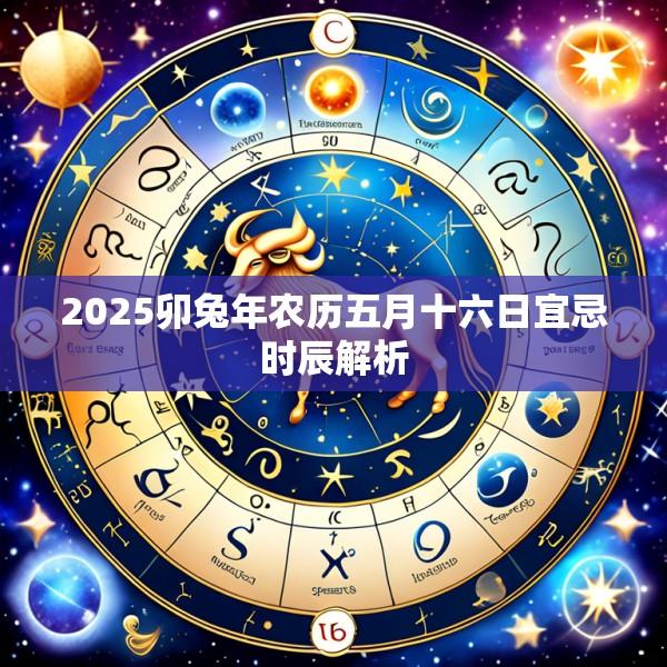 2025卯兔年农历五月十六日宜忌时辰解析