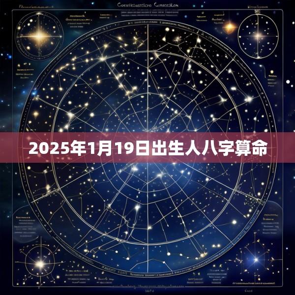 2025年1月19日出生人八字算命
