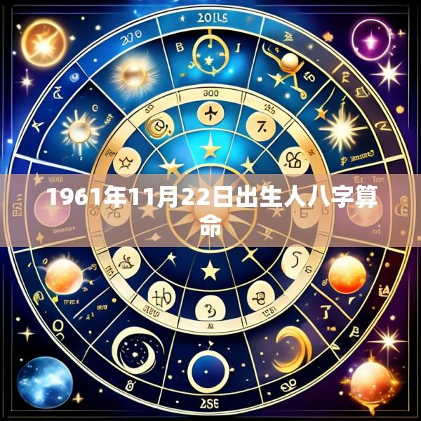 1961年11月22日出生人八字算命