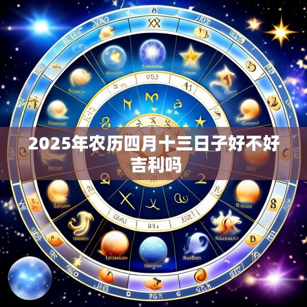 2025年农历四月十三日子好不好 吉利吗