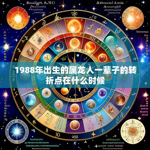 1988年出生的属龙人一辈子的转折点在什么时候
