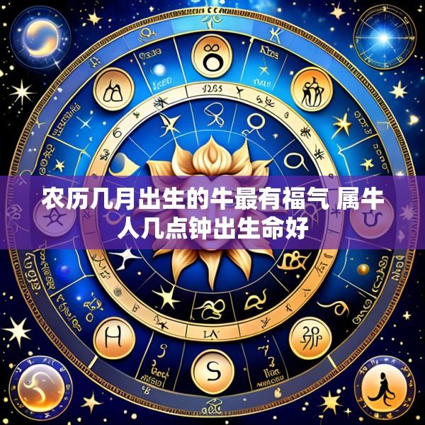 农历几月出生的牛最有福气 属牛人几点钟出生命好