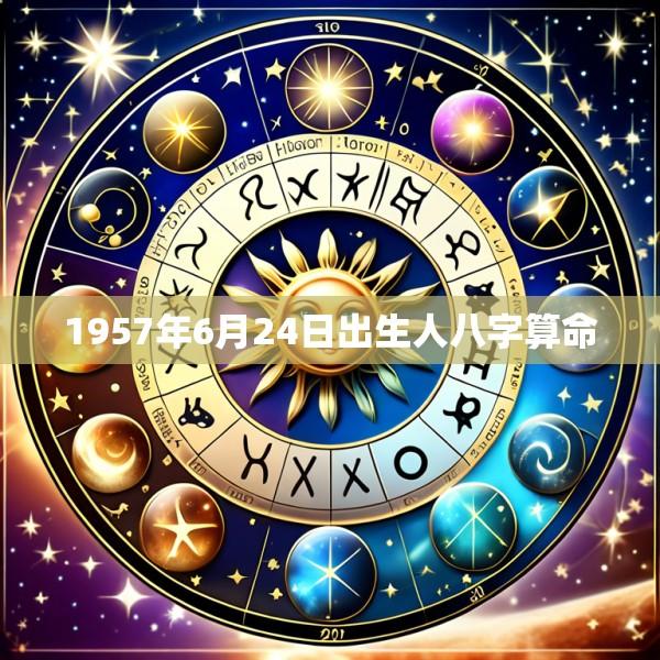 1957年6月24日出生人八字算命