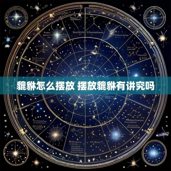 貔貅怎么摆放 摆放貔貅有讲究吗