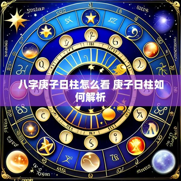 八字庚子日柱怎么看 庚子日柱如何解析