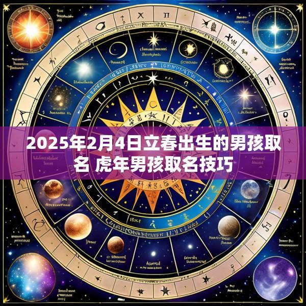 2025年2月4日立春出生的男孩取名 虎年男孩取名技巧