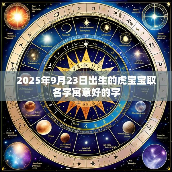 2025年9月23日出生的虎宝宝取名字寓意好的字
