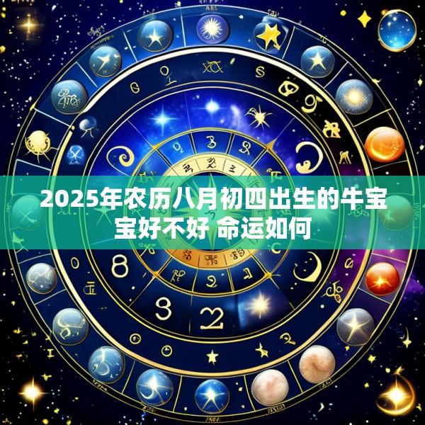 2025年农历八月初四出生的牛宝宝好不好 命运如何