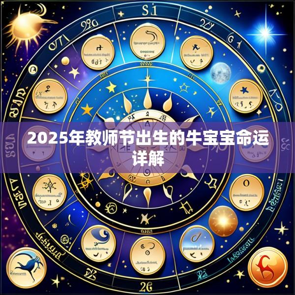 2025年教师节出生的牛宝宝命运详解