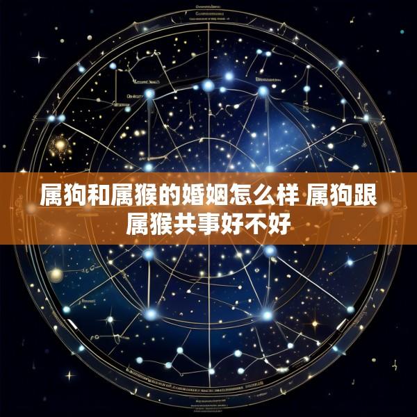 属狗和属猴的婚姻怎么样 属狗跟属猴共事好不好