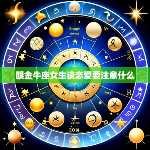 跟金牛座女生谈恋爱要注意什么