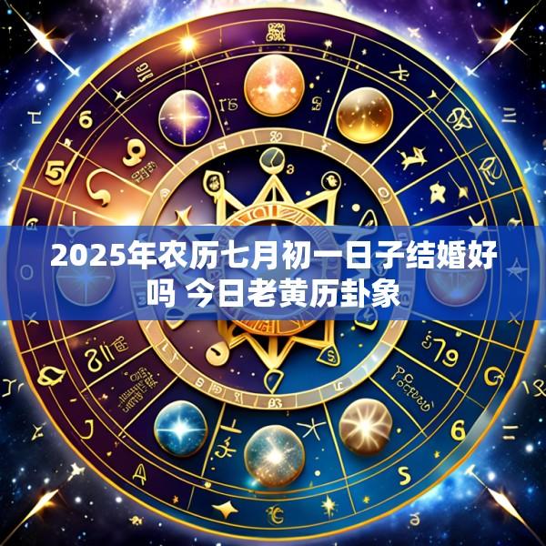 2025年农历七月初一日子结婚好吗 今日老黄历卦象