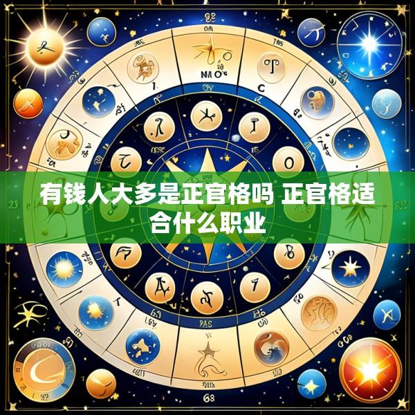 有钱人大多是正官格吗 正官格适合什么职业