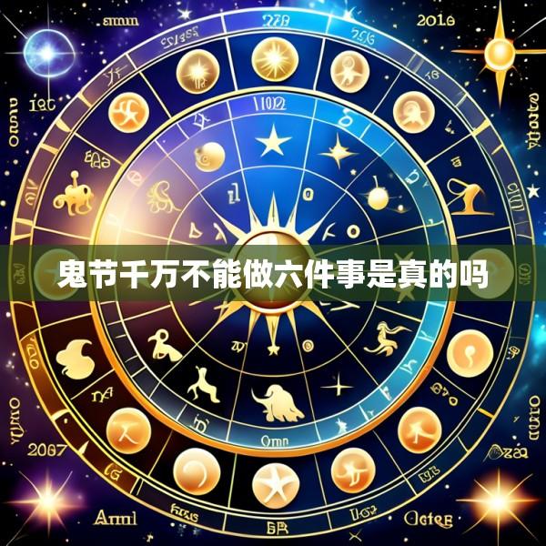 鬼节千万不能做六件事是真的吗