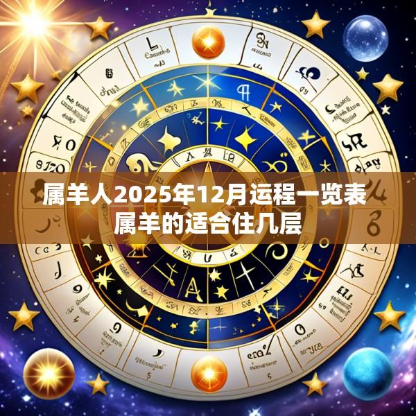 属羊人2025年12月运程一览表 属羊的适合住几层