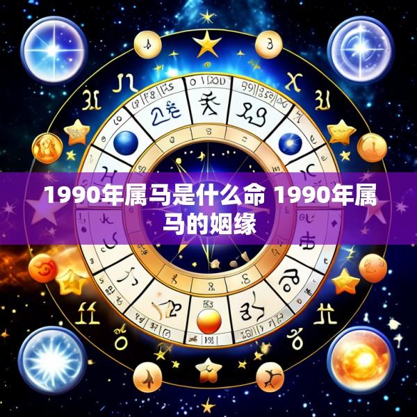 1990年属马是什么命 1990年属马的姻缘