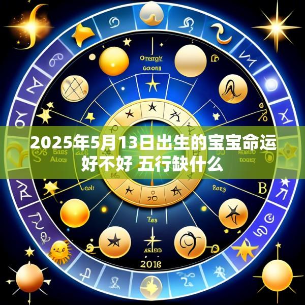 2025年5月13日出生的宝宝命运好不好 五行缺什么