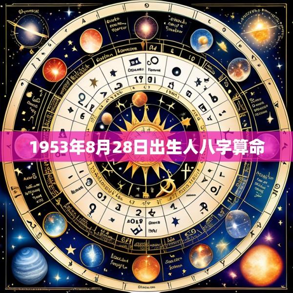 1953年8月28日出生人八字算命