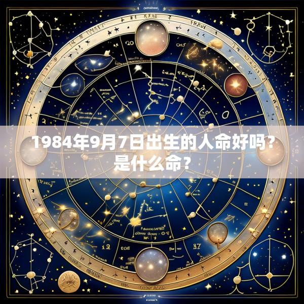 1984年9月7日出生的人命好吗？是什么命？