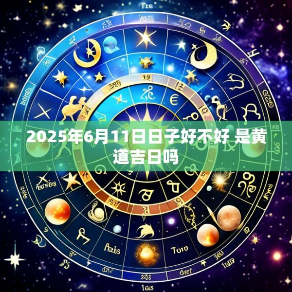 2025年6月11日日子好不好 是黄道吉日吗