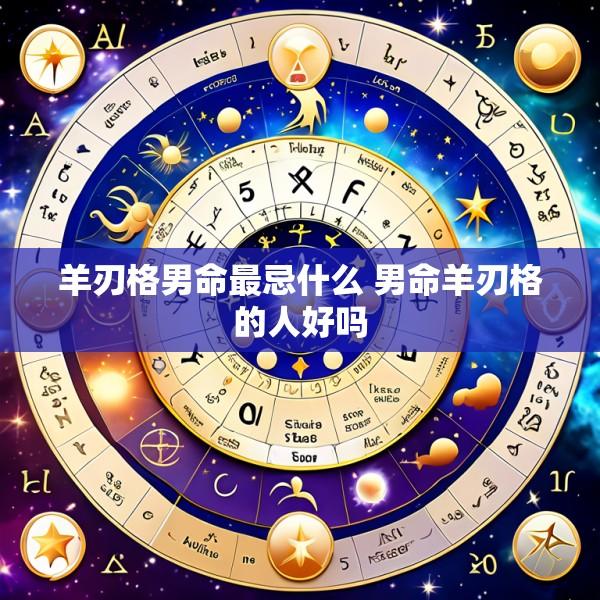 羊刃格男命最忌什么 男命羊刃格的人好吗