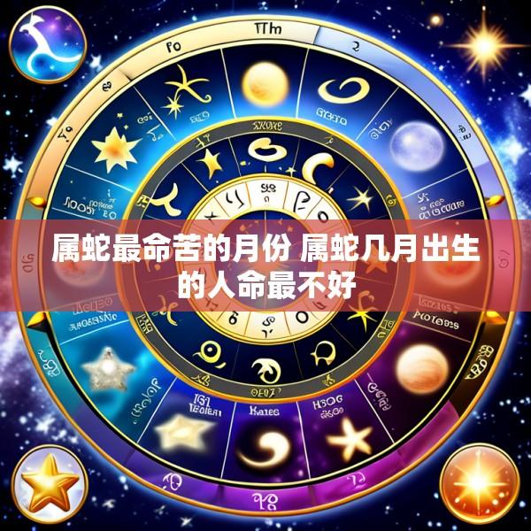 属蛇最命苦的月份 属蛇几月出生的人命最不好