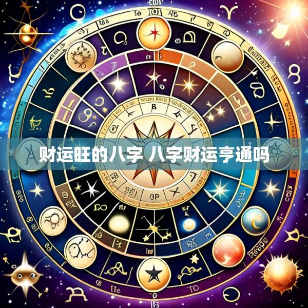 财运旺的八字 八字财运亨通吗