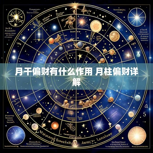 月干偏财有什么作用 月柱偏财详解