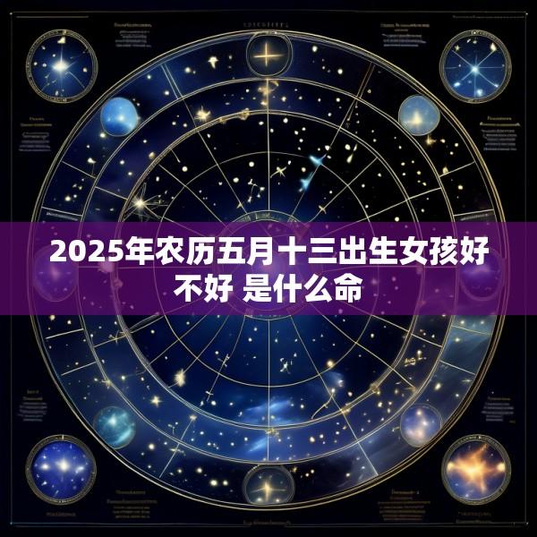 2025年农历五月十三出生女孩好不好 是什么命
