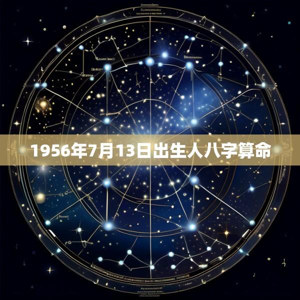 1956年7月13日出生人八字算命