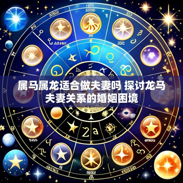 属马属龙适合做夫妻吗 探讨龙马夫妻关系的婚姻困境