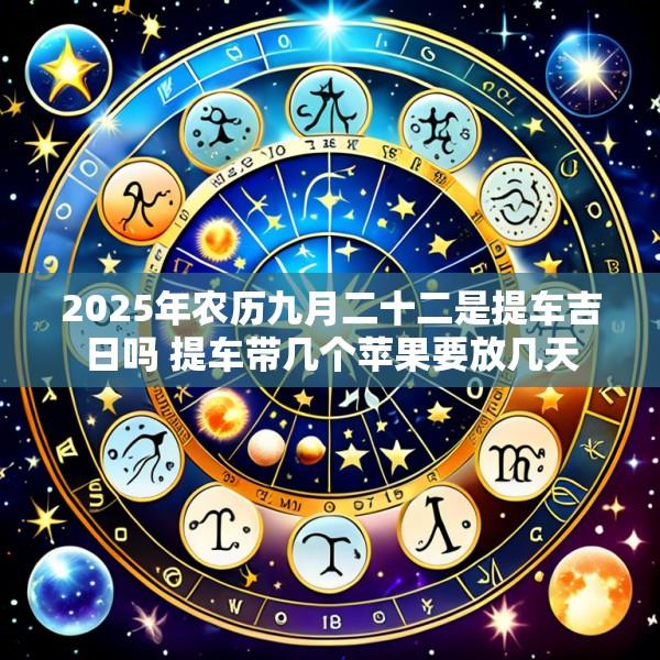 2025年农历九月二十二是提车吉日吗 提车带几个苹果要放几天