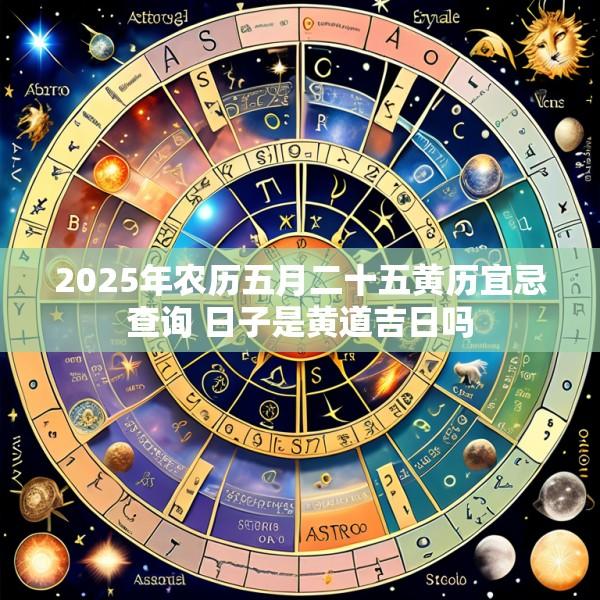 2025年农历五月二十五黄历宜忌查询 日子是黄道吉日吗