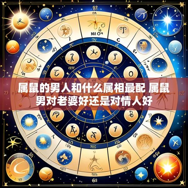 属鼠的男人和什么属相最配 属鼠男对老婆好还是对情人好