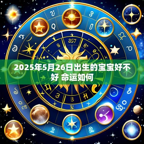 2025年5月26日出生的宝宝好不好 命运如何
