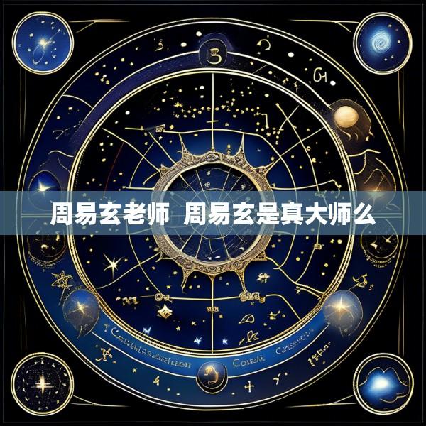 周易玄老师  周易玄是真大师么